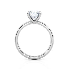 Cushion Cut Diamond Solitaire Engagement Ring