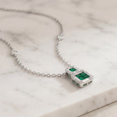 Emerald and Diamond Necklace