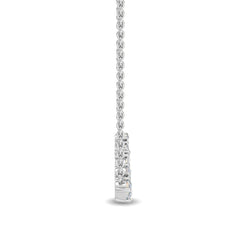 Multi Shape Lab Grown Diamond Bar Necklace