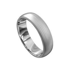 Men's Milgrain Wedding Ring