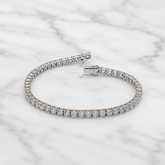 18k White Gold Lab Grown Diamond Tennis Bracelet - 5.30ct