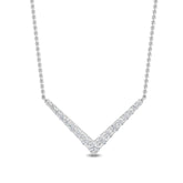 Lab Grown Diamond V Necklace