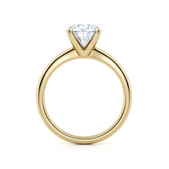 Round Four Claw Diamond Solitaire Engagement Ring