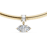 East West Marquise Lab Diamond Pendant