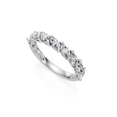Claw Set Marquise Natural Diamond Wedding Band