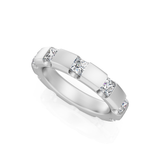 Princess Cut Diamond Bar Eternity Ring