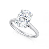 Oval Diamond Solitaire Engagement Ring