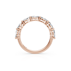 East West Oval Lab Grown Diamond Wedding Band