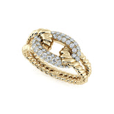 Diamond Rope Ring