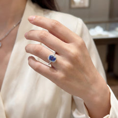 Tanzanite and Diamond Cocktail Ring