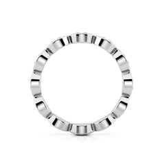 Marquise and Round Diamond Eternity Ring