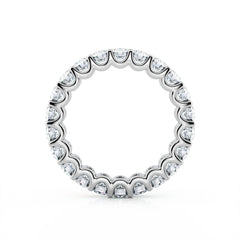 Diamond U Set Eternity Ring