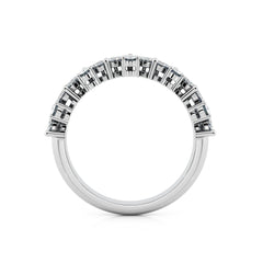 Marquise and Round Diamond Cluster Ring