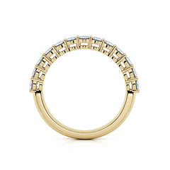 Claw Set Round Diamond Wedding Ring