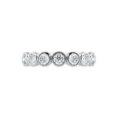 Bezel Set Round Diamond Eternity Ring