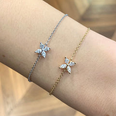 Diamond Flower Bracelet