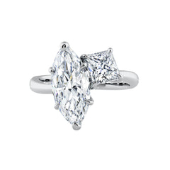 Marquise & Princess Cut Diamond Engagment Ring