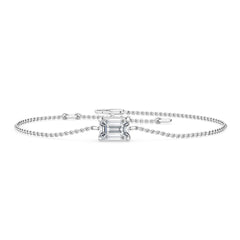Emerald Cut Lab Grown Diamond Bracelet