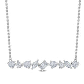 Multi Shape Lab Grown Diamond Bar Necklace