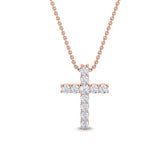Classic Lab Grown Diamond Cross Pendant