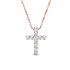 Classic Lab Grown Diamond Cross Pendant
