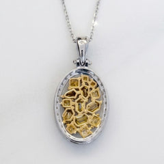 Chocolate & Cognac Diamond Pendant With Chain
