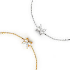 Diamond Flower Bracelet