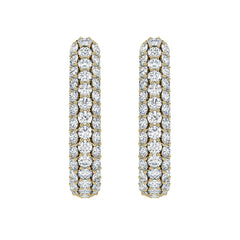 Diamond Pave Huggie Earrings