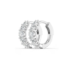 Petite Lab Grown Diamond Hoop Earrings
