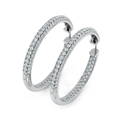 Diamond Hoop Earrings