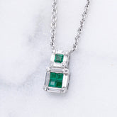 Emerald and Diamond Necklace