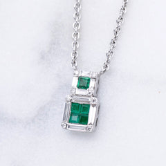 Emerald and Diamond Necklace