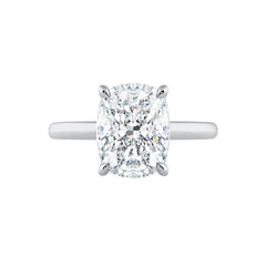 Cushion Cut Diamond Solitaire Engagement Ring