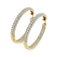 Diamond Hoop Earrings
