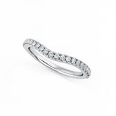 Curved Diamond Wedding Ring