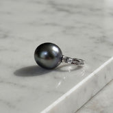 Tahitian Pearl and Diamond Enhancer Pendant