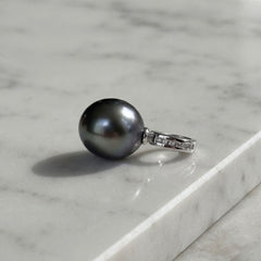 Tahitian Pearl and Diamond Enhancer Pendant
