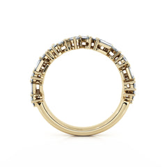 Baguette & Round Diamond Dress Ring