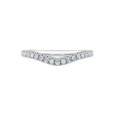 Curved Diamond Wedding Ring