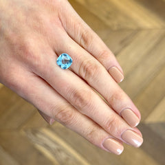 Cushion Cut Sky Blue Topaz - 4.48ct