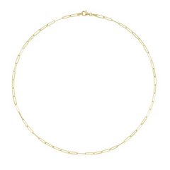 Gold Paperclip Necklace