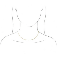 Gold Paperclip Necklace