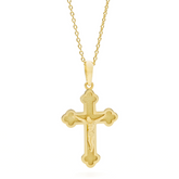 Gold Orthodox Cross Necklace