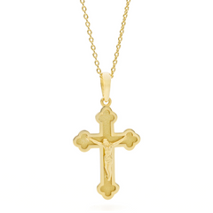 Gold Orthodox Cross Necklace