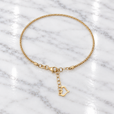 14k Yellow Gold Bead Bangle