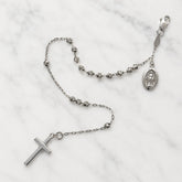 18k White Gold Rosary Bracelet