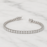 18k White Gold Lab Grown Diamond Tennis Bracelet - 5.04ct