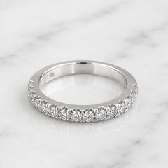 18k White Gold Stackable Nova Set Diamond Ring - 0.48ct
