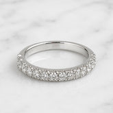 18k White Gold Stackable Nova Set Diamond Ring - 0.78ct