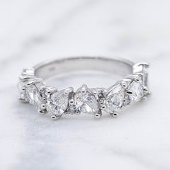 White Gold Lab Grown Diamond Dress Ring